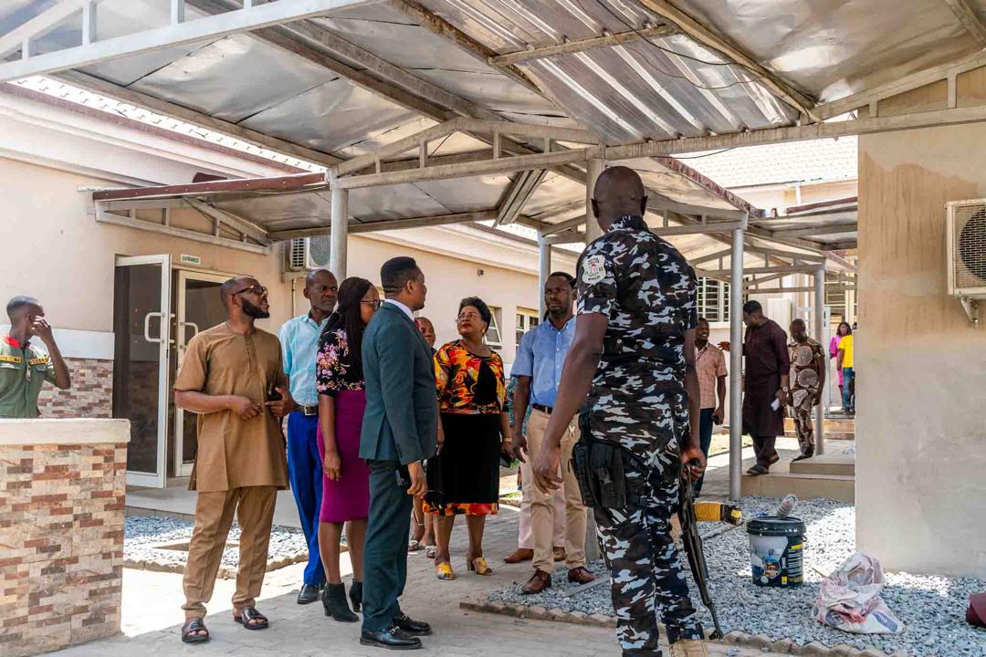 BIPC MD  INSPECTS ONGOING CONSTRUCTION WORK ON BIPC BAKERY, NORTH BANK GUEST HOUSE