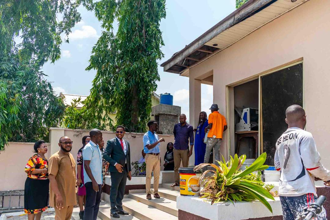 BIPC MD  INSPECTS ONGOING CONSTRUCTION WORK ON BIPC BAKERY, NORTH BANK GUEST HOUSE