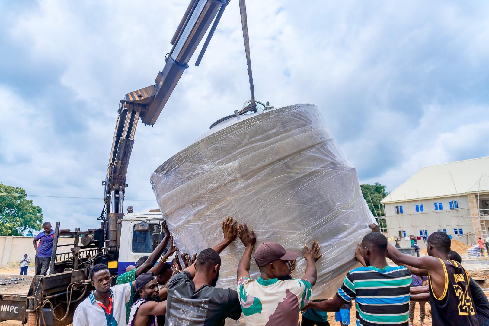 BIPC Begins Offloading of Food Basket Brewery Machines
